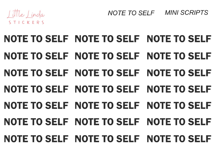 Note to Self - Mini